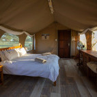 Tented camp in Kalahari Private Reserve, South Africa